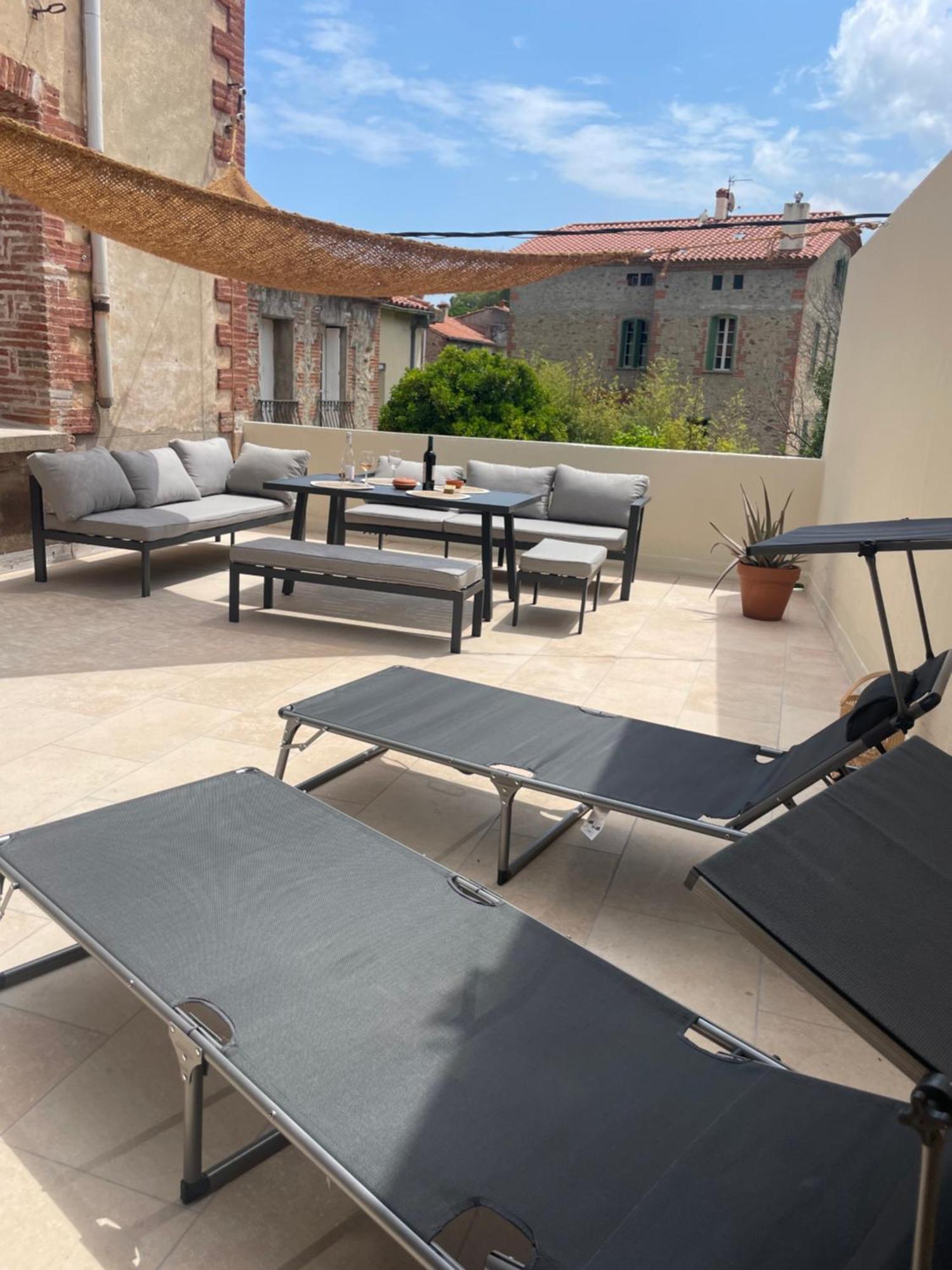 Appartement Neuf, Grande Terrasse Plein Sud Laroque-des-Albères Exterior foto